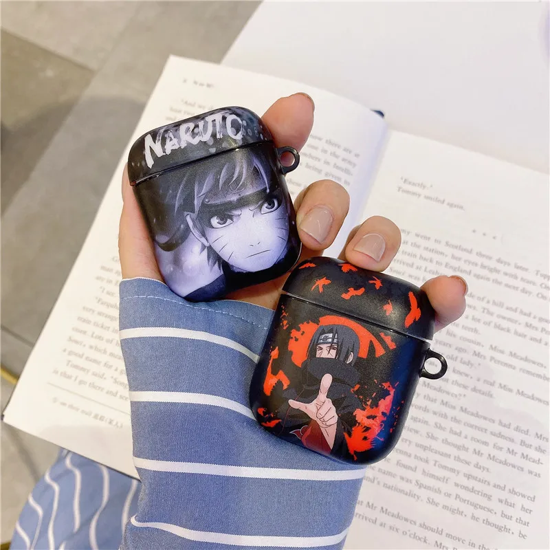 Чехол Uchiha Itachi для AirPods Apple, японский аниме Наруто, чехол для наушников s, для Airpods 1, 2, ТПУ, IMD, чехол, аксессуары, защитная крышка