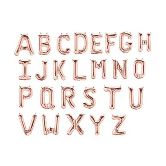 

Rose Gold Letter Balloon birthday party decorations kids Gold Wedding Balloons Alphabet Air Globos Anniversary Party Decoration