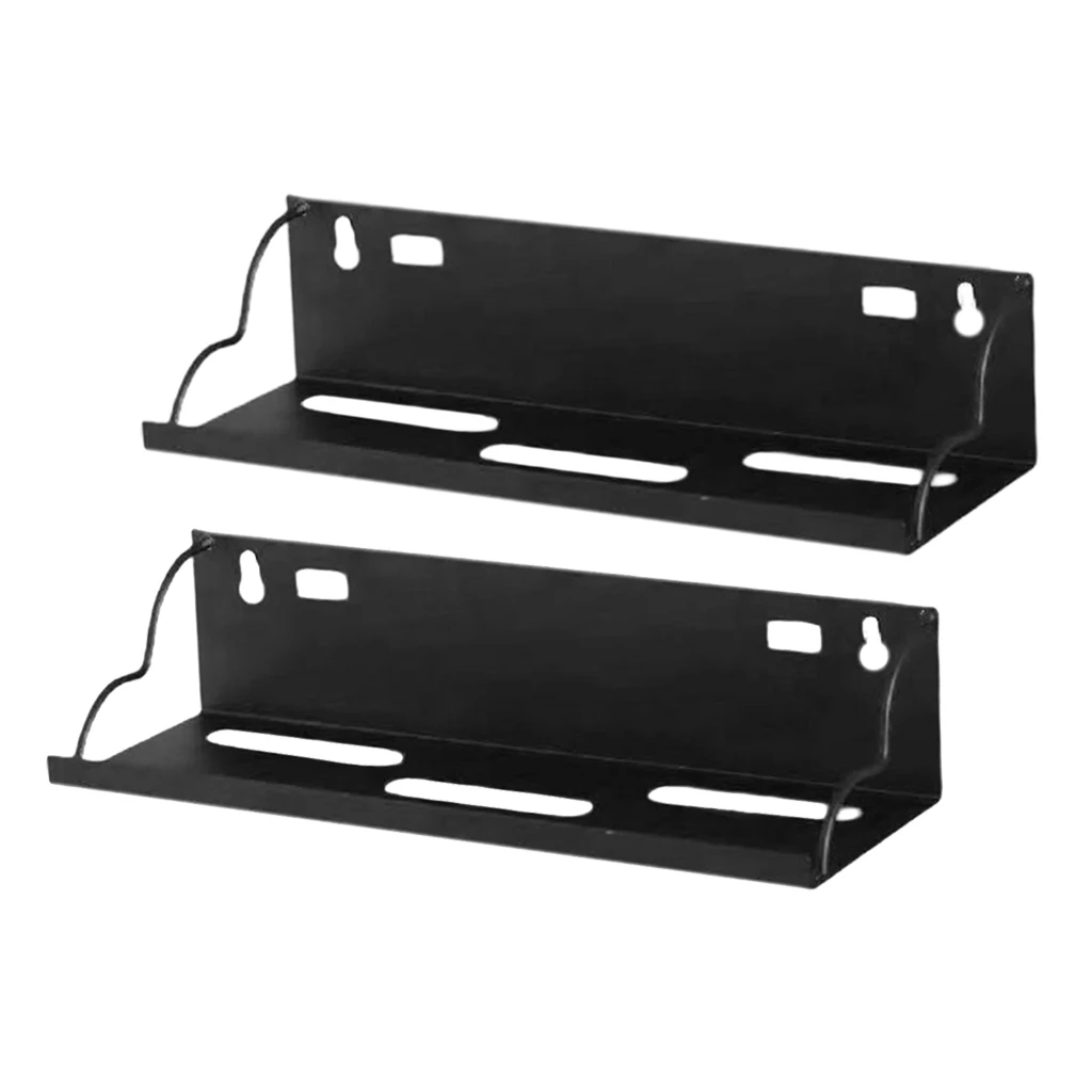2x  Iron Wall Mounted Storage Shelf Flowerpot Rack Hanging Display Shelf 