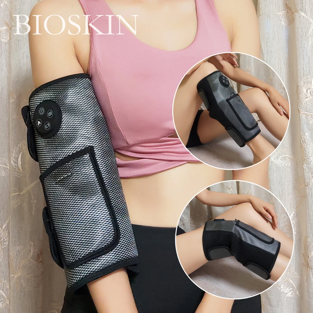 Умный многофункциональный массажер Bioskin для рук коленей ног запястья локтей массажное устройство с