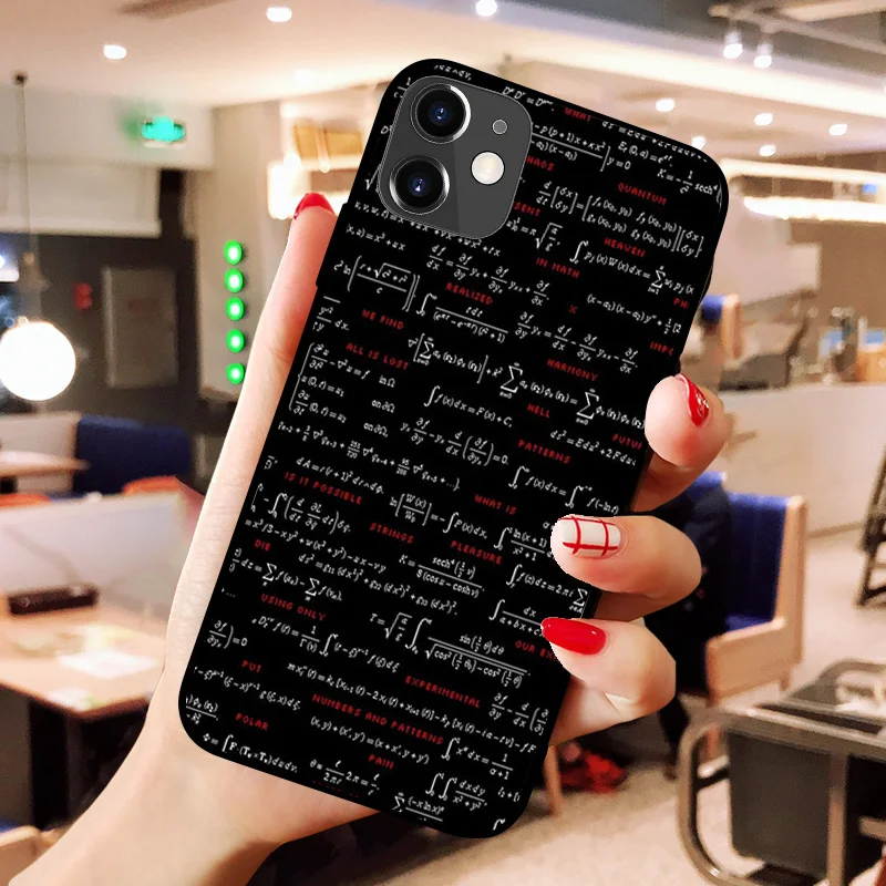 Чехол для телефона с формулой клавиатуры iPhone 11 pro XS MAX 8 7 6 6S Plus X 5 5S SE XR SE2020|Бамперы| |