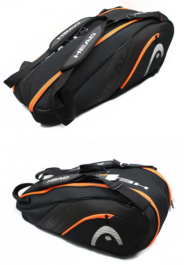 Головной Теннисный мешок большой емкости спортивный рюкзак с сумкой для обуви может держать 6 Ракеток большая сумка для мужчин Raquete De Tennis уличная спортивная сумка