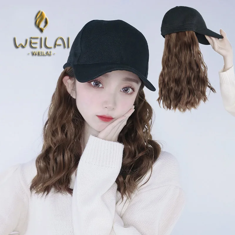 baseball cap with hair