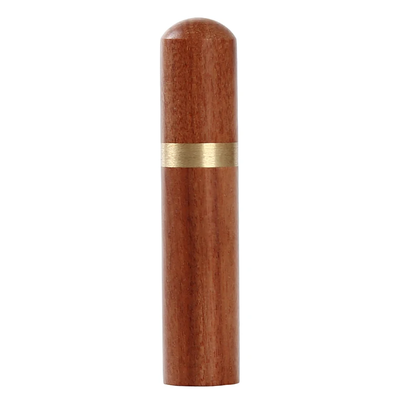 

Round Mahogany Needle Storage Box Practical Thicken Portable Household DIY Simple Needle Storage Tube Not Included Needle