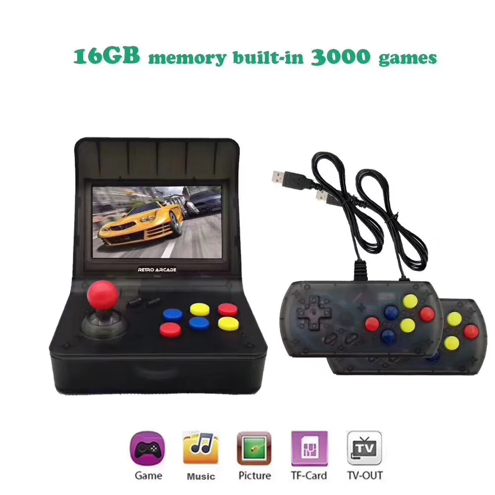 

Portable Retro Mini Handheld Game Console 4.3 Inch 64bit 3000 Video Games Classical Family Game Console Gift RETRO ARCADE