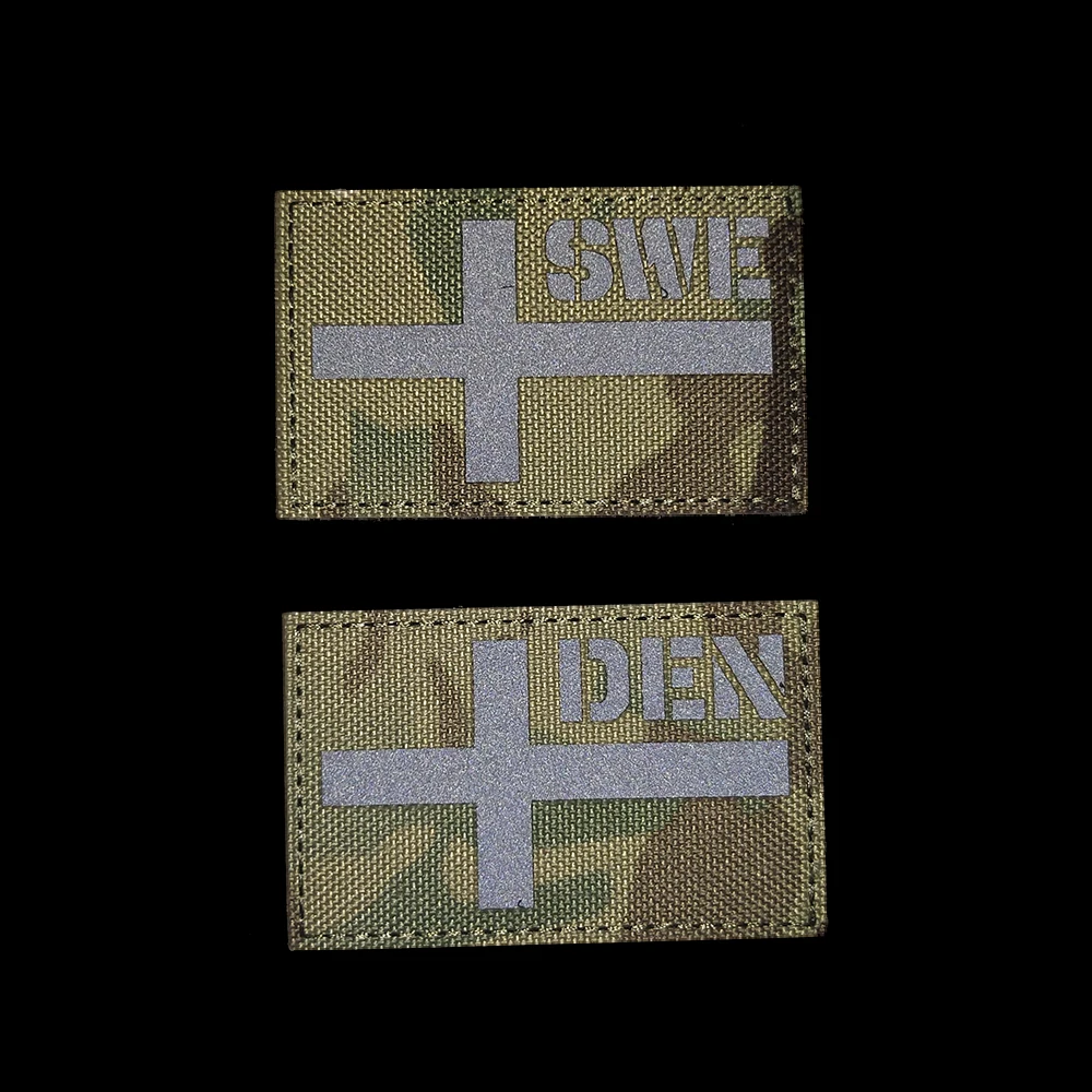 Sweden-Norway-Denmark-Iceland-Finland-Switzerland-Embroidered-Velcros-Patches-ir-Nordic-Country-Flag-Badg