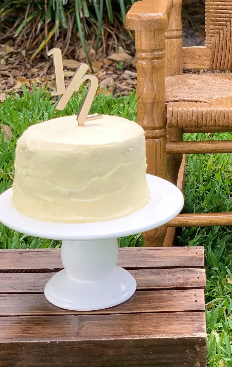 Topper Per Torta 6 Mesi - Decorazione Baby Shower E Mezzo Compleanno | Design Carino Con Stuzzicadenti - Foto 3