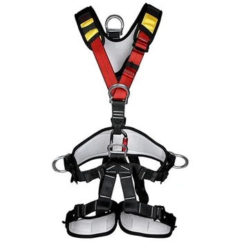 

Safety Full Body Harness Sitting Bust Belt for Rock Climbing Mountaineering Tree Rigging Fall Protection
