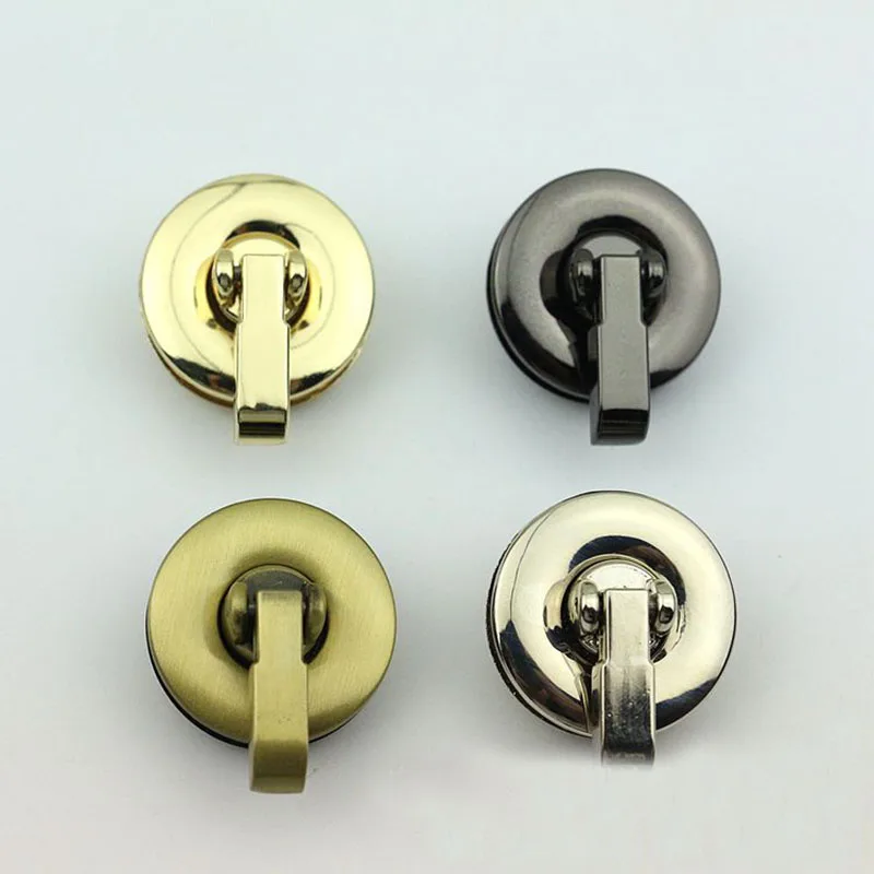 10Pcs Round Metal Turn Locks Snap For Handbag Women Bag Twist Lock Clasps Closure DIY Metal Buckle Hardware Accessories