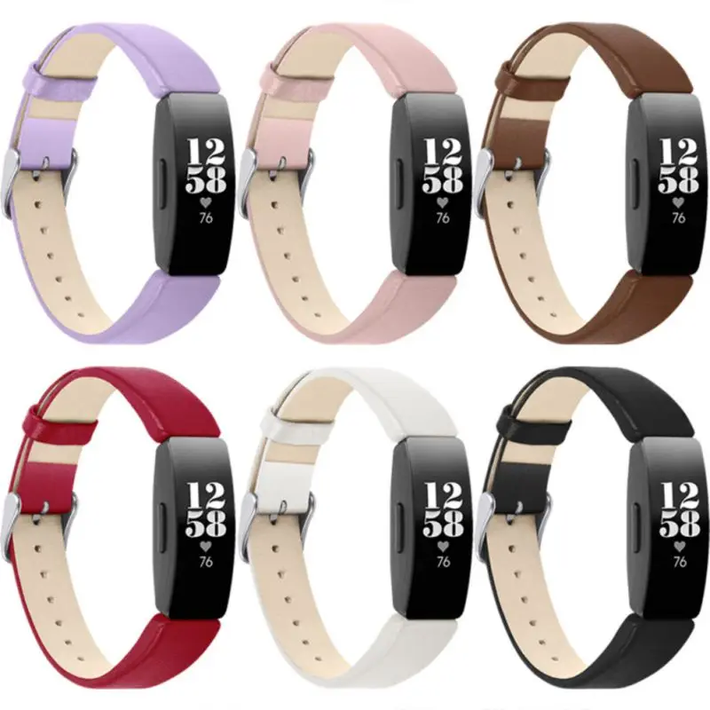 Кожаный ремешок на запястье браслет сменный ремешок для Fitbit Inspire/Inspire огнеупорные часы Роскошные спортивные наручные умные часы с ремнем