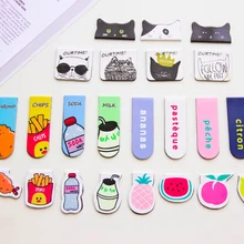 2 шт./1 комплект свежие удобные пищевые магнитные закладки книги пометка страницы студенческий канцелярский школьный офисный поставка студенческий подарок для детей