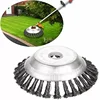 Steel Wire Wheel Garden Weed Brush Lawn Mower Grass Eater Trimmer Brush Cutter Tools Garden Grass Trimmer Head Weed Brush 4