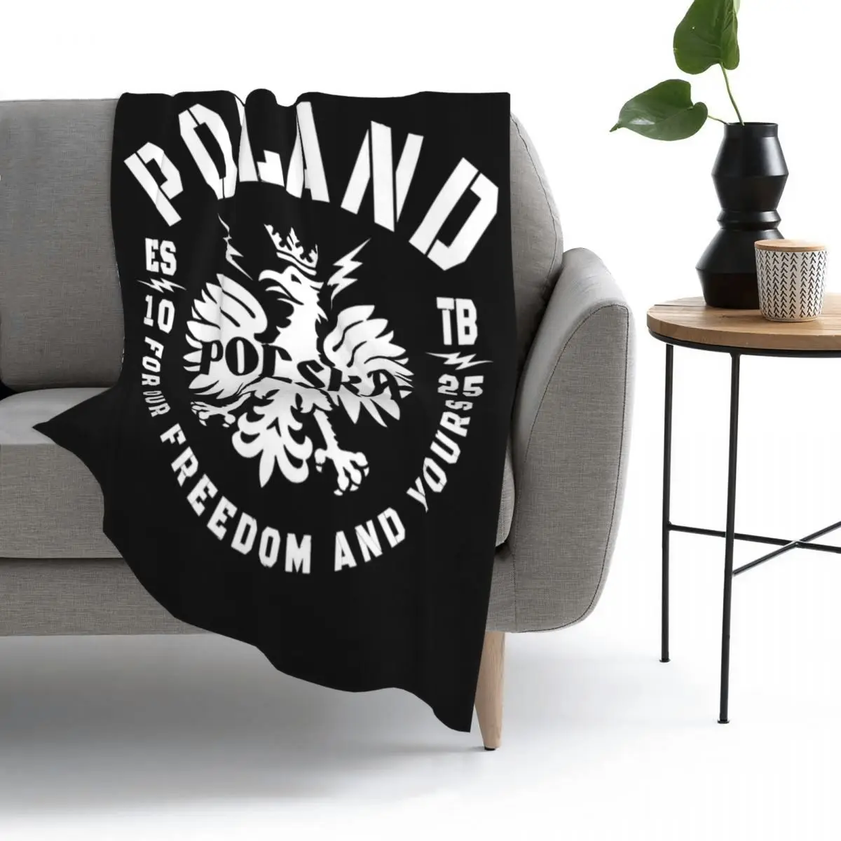 Polish Flag Throw Blanket Fleece Throw Blanket Bed Blanket Sofa Blanket