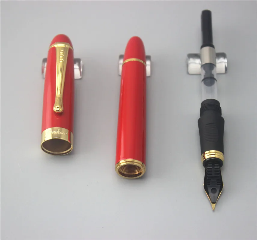 JINHAO металлическая авторучка ручка для школы офиса поставки офисные принадлежности Роскошные чернильные ручки учитель отец бизнес подарок 037