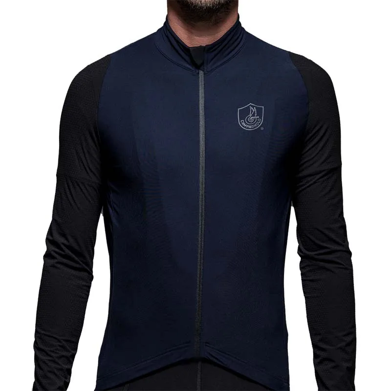 Jersey 02 Зимняя мужская куртка Go pro ropa ciclismo hombre invierno maillot ciclismo MTB с тепловым флисовым рукавом, комплект одежды для велоспорта - Цвет: Jersey 02