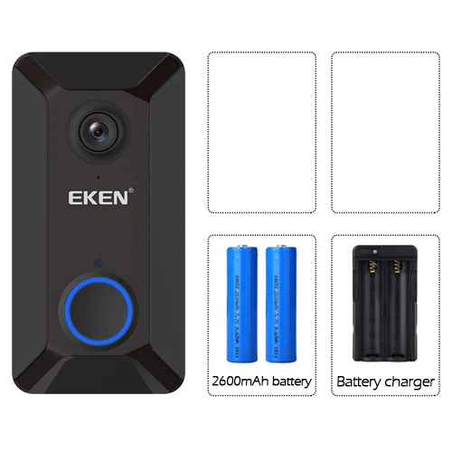 V6 Option2 720P умный дверной Звонок камера WiFi видео визуальный домофон с колокольчиком IP дверной звонок беспроводная домашняя камера безопасности от - Цвет: V6 Option2