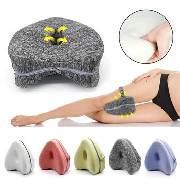 

New Memory Cotton Leg Pillow For Sleeping Orthopedic Sciatica Back Hip Joint Pain Relief Thigh Leg Pad Cushion Home Memory Foam
