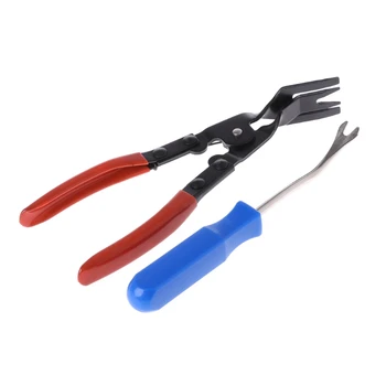 

High Quality Car Door Card Panel Trim Upholstery Remover+Clip Removal Pliers Pry Tool Set for the quick removal of staples clip