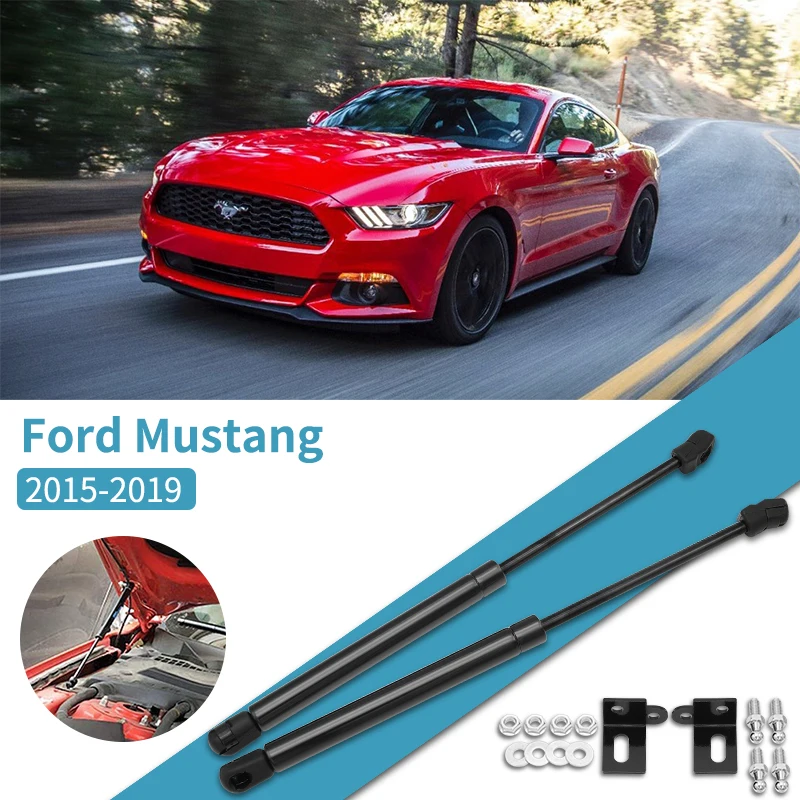 

2 Pcs For Ford Mustang 2015 2016 2017 2018 2019 Front Hood Gas Strut Lift Spring Shock Bonnet Struts Car Accessories