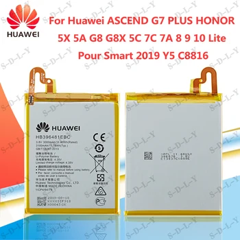 

Huawei HB396481EBC 100% Quality Battery Huawei ASCEND G7PLUS HONOR 5X 5A G8 G8X 5C 7C/7A 8 9 10 Lite Pour Smart 2019 Y5 C8816