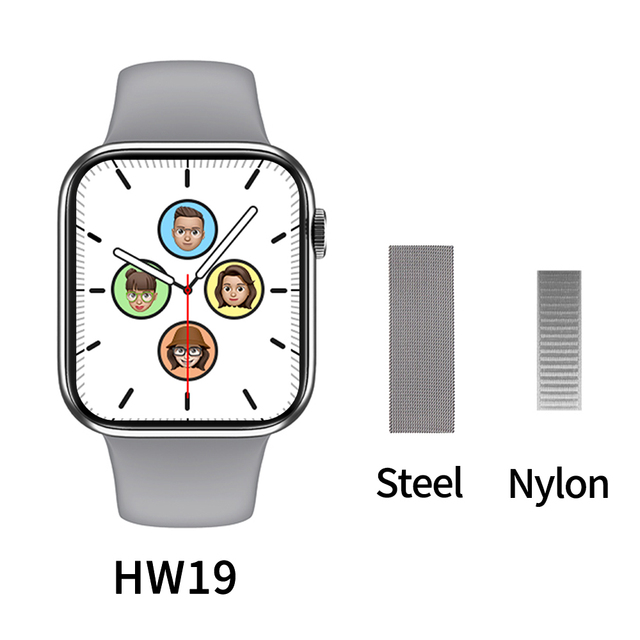 Smartwatch Series 6 Smart Watch Men Women HW19 plus Heart Rate Monitor pk W26 W37 P8 plus HW22 pro max D20 Y68 IWO 13