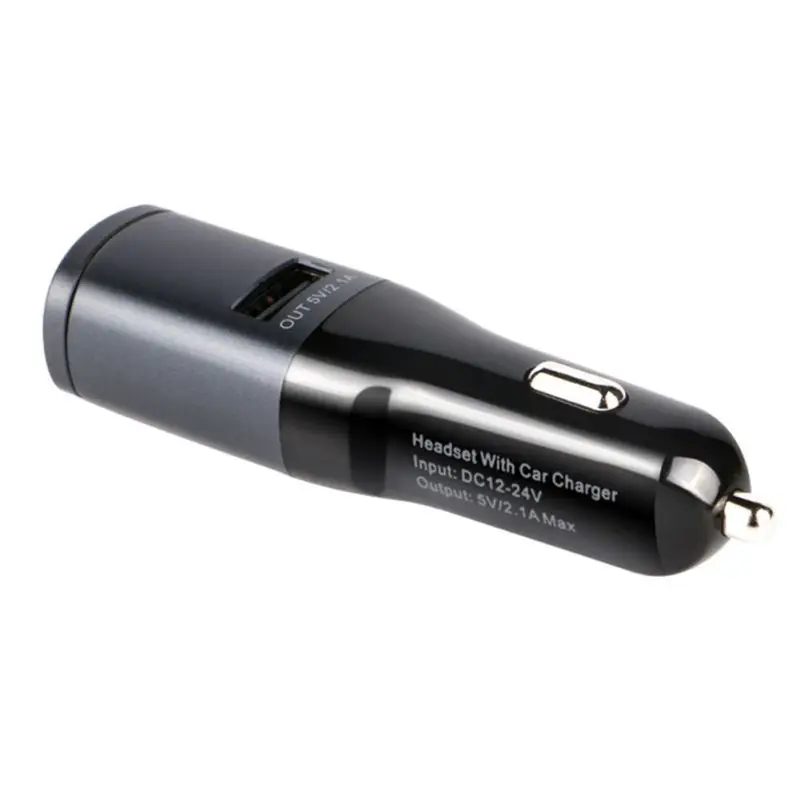 Хит 2 в 1 5 В/2.1A USB Автомобильное зарядное устройство с беспроводной Bluetooth 4,0 гарнитура стерео наушники для воспроизведения музыки Hands-free Talking
