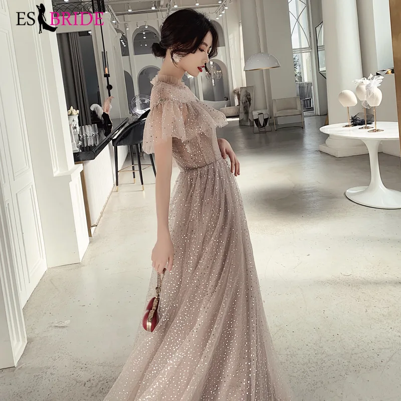 Prom dresses long ES30267 A-Line elegant dresses party for woman Special occasion dress vestidos de fiesta