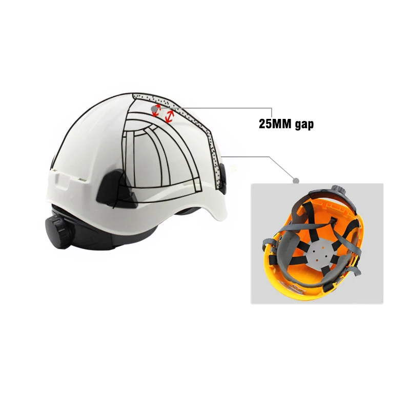 Защитный шлем ABS строительный защитный шлем Высокое качество Рабочая крышка вентиляция инженерный мощный спасательный шлем