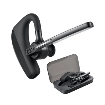 

Bluetooth Headset, Bishop V4.2 Hands Free Wireless Headset Anti Sweat Earplug, with Microphone Crystal Transparent Sound, Suitab