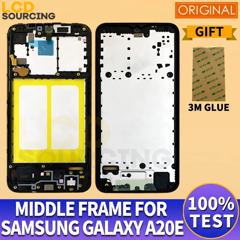 Средняя рамка 5 8 дюйма для Samsung Galaxy A20e передняя A202 A202F A202DS средняя сменный корпус