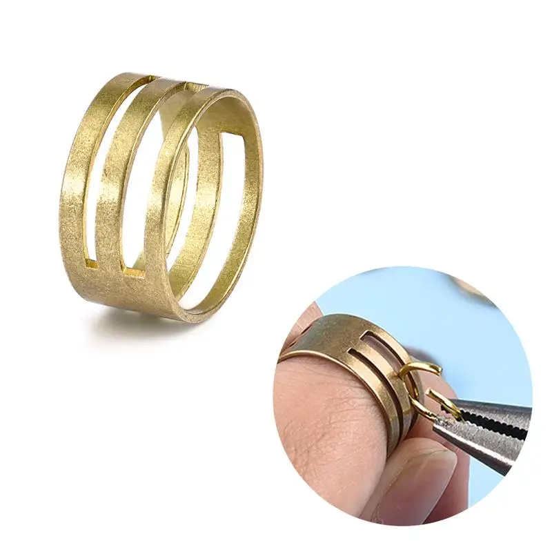 

1pcs Stainless Steel Copper Jump Ring Opener Closing Tool Finger DIY Jewelry Making Finding Jewelry Tool Accessories #6#8 Size