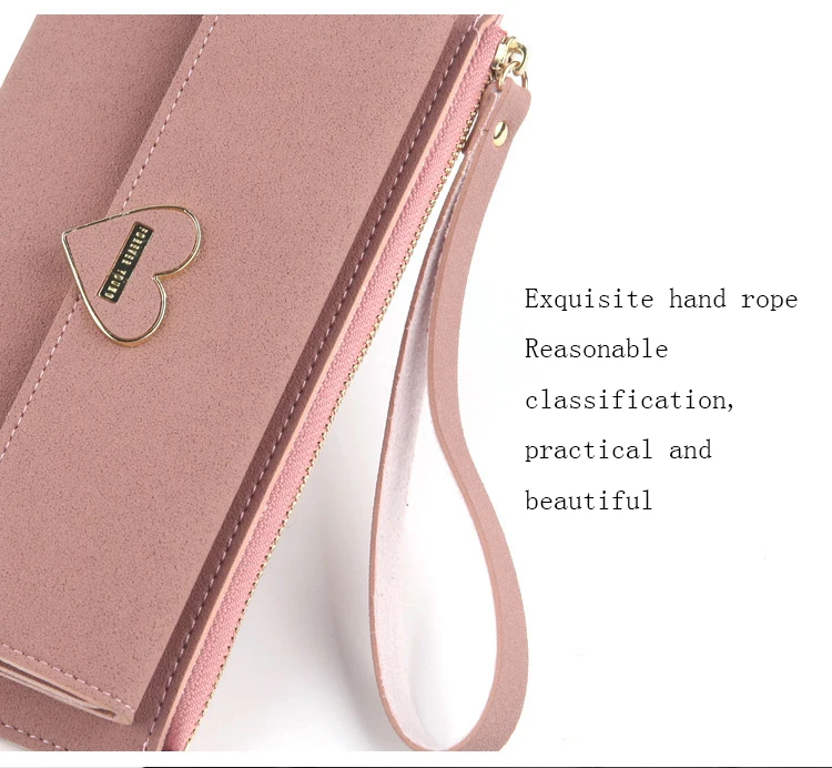 Женская сумка, Длинный кошелек, повседневная, три сложения, сумка на молнии, мульти держатель для карт, сумка для мобильного телефона, модный кошелек для монет
