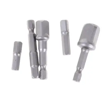 

5pcs/Set 1/4 3/8 1/2inch Drilling Socket Bit Adapter Driver Power Extension Bar Hand Power Tools Accessories