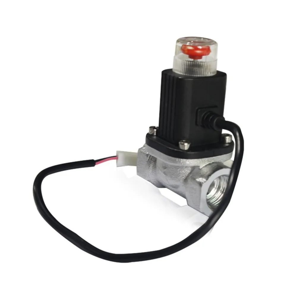 LPG природный газ аварийный запорный электромагнитный клапан DC9V-12V для домашняя система охранной сигнализации для тревожной утечки газопровода