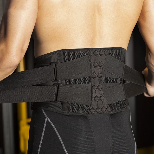 Men Women Waist Trimmer Spine Support Belt Steel Plate Support Gym Fitness Weightlifting Lumbar Back Brace Sport Accessories 1