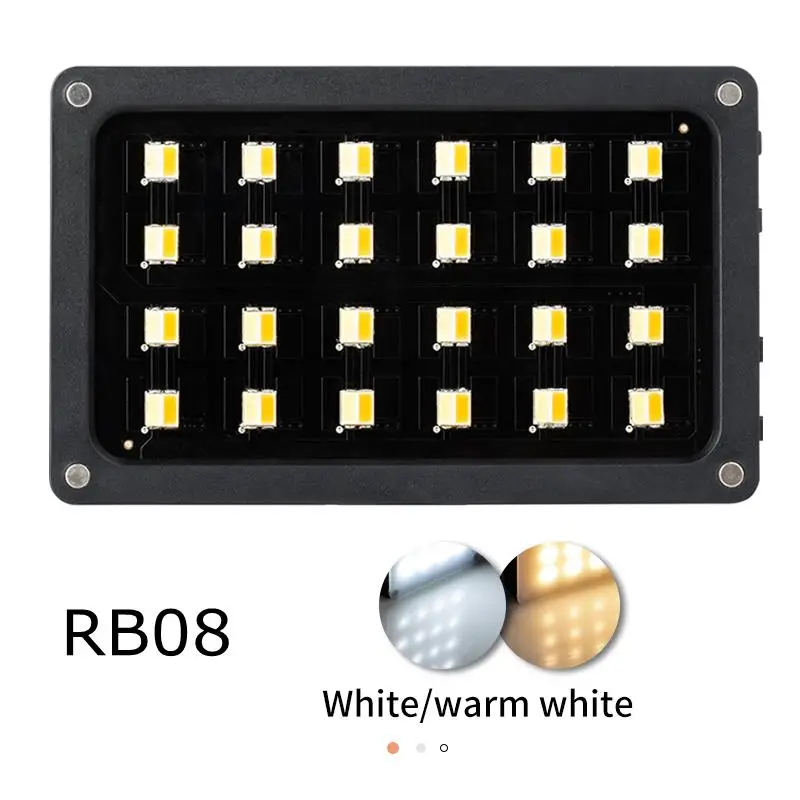  VILTROX Weeylife RB08P Mini Video LED Light RGB 2500-8500K Portable Fill Light Built-in Battery for - 32982705756