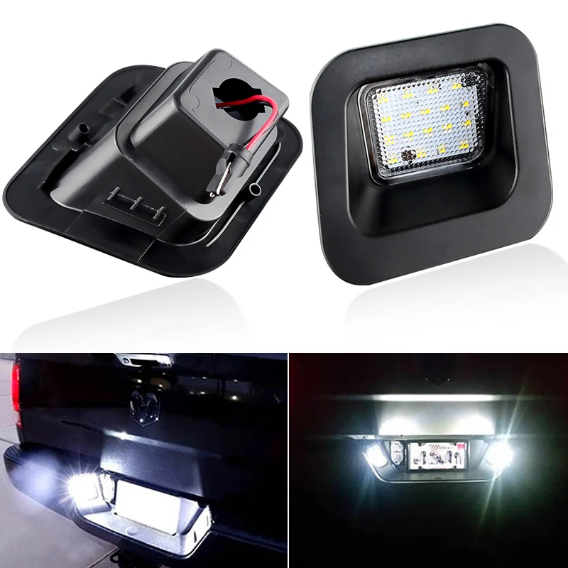 

1 пара, светодиодные лампы для заднего номерного знака Dodge Ram 1500 2500 3500 2003-2018