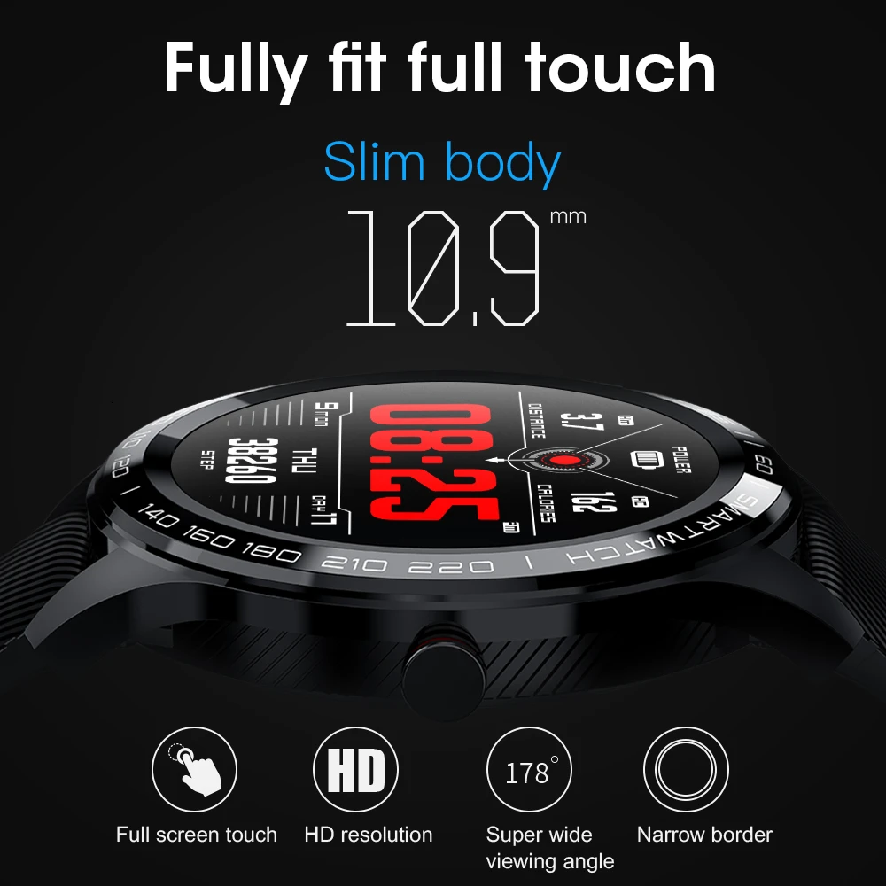  LOKMAT IP68 Waterproof Bluetooth Smart Watch Men ECG PPG Heart Rate Blood Pressure Fitnesss Tracker - 4000211708509