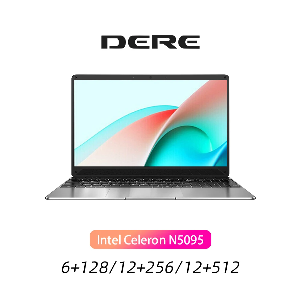 Ноутбук DERE MBook M10 15 6 дюйма Intel Celeron N5095 Windows 10 12 Гб LPDDR4 128 ГБ 256 SSD 1920*1080 портативный