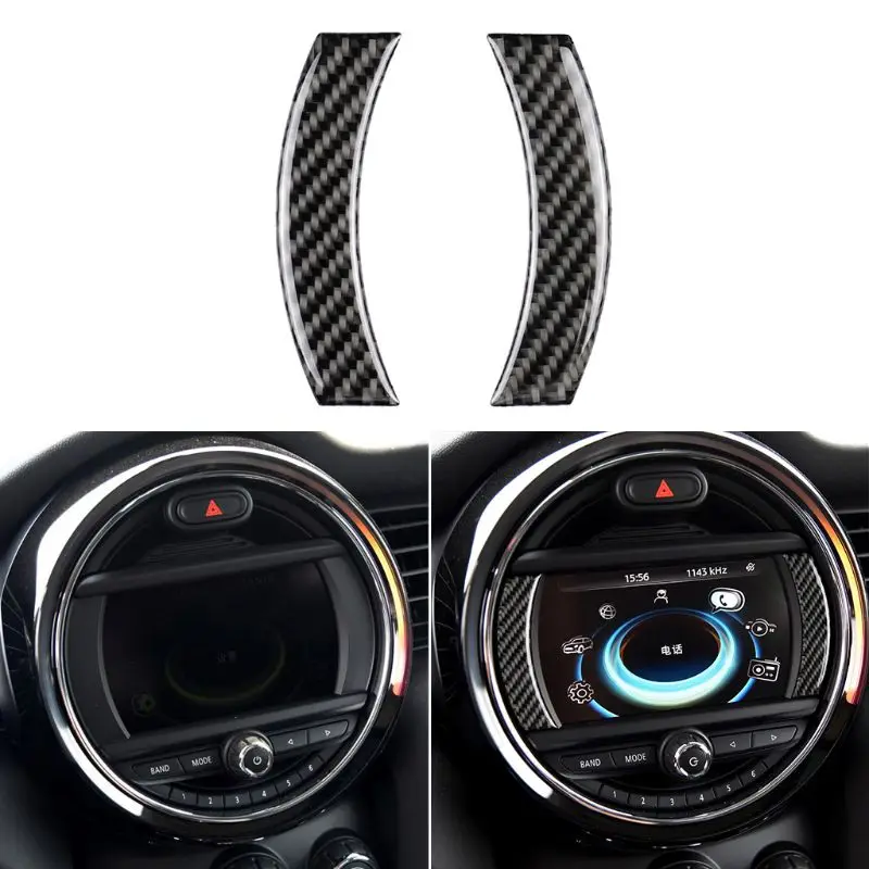 

Car Console Navigation Screen Frame Trim Internal carbon fiber sticker for Mini Cooper Countryman F60