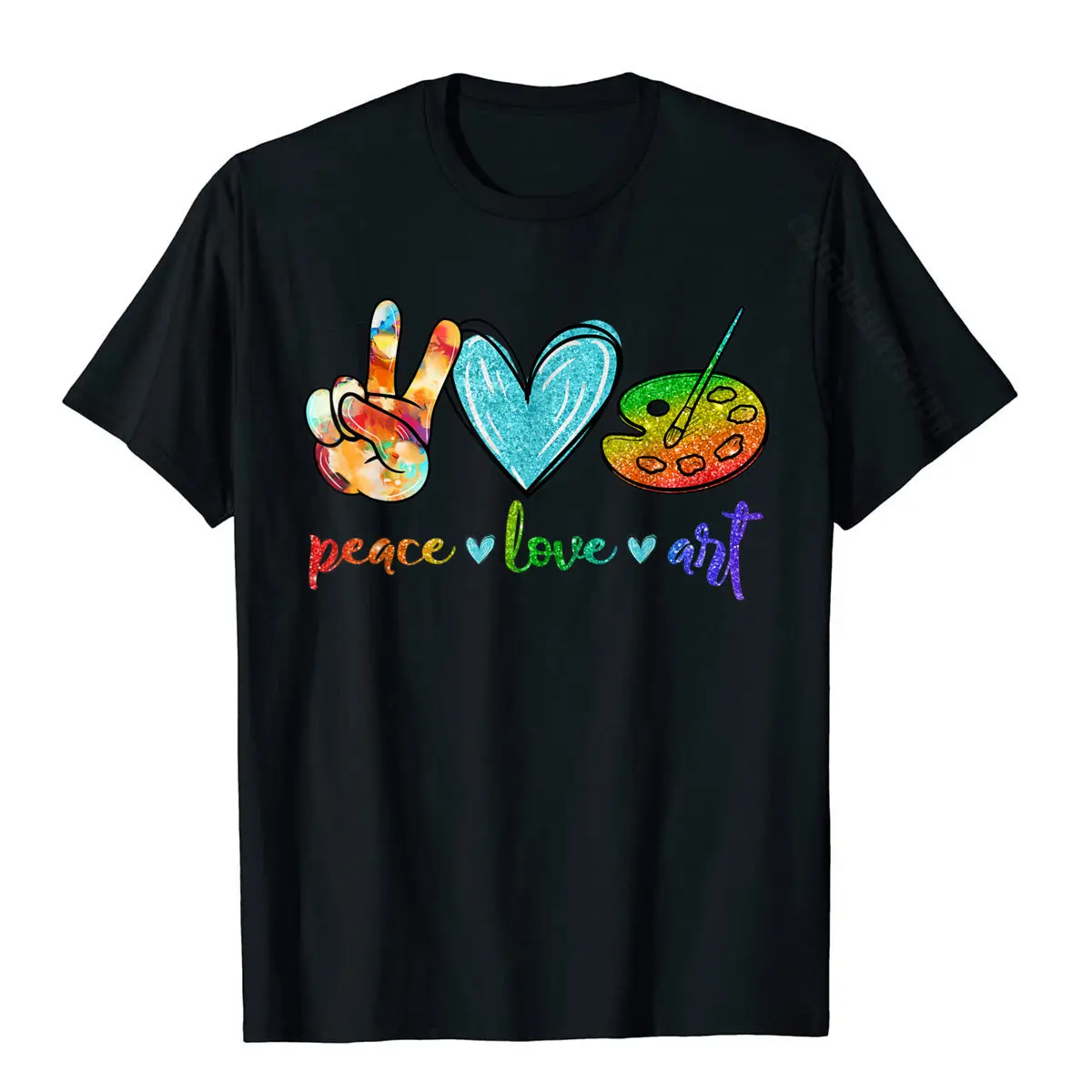 Палетка художественных картин Peace Love милая искусственная женская футболка