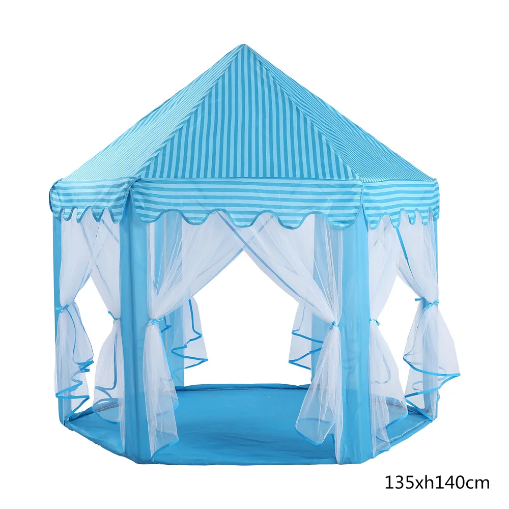 

Cross Border KID'S Tent Korean-style Indoor Gauze Hexagonal Mosquito Nets Baby Decoration Game House Princess Toy Castle
