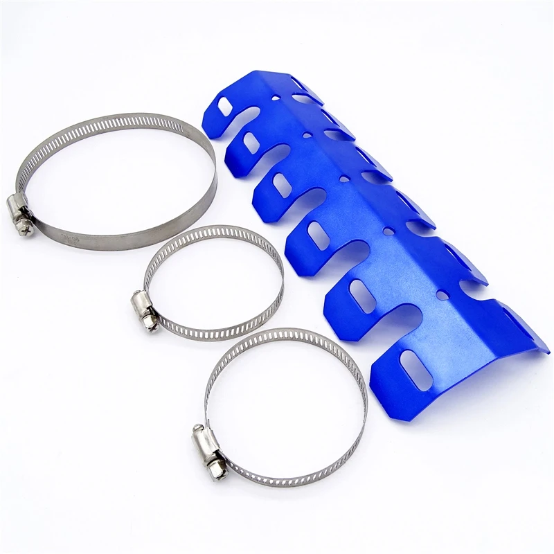 Универсальный 25,2 см мотоциклетный глушитель для ног трубы протектор тепловой защиты крышка для Yamaha Kawasaki Benelli радиатор