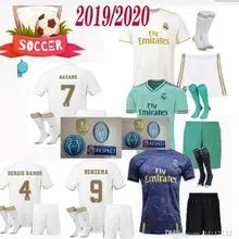 Real madrides2019 Новое поступление футболка для футбола домашняя Hazard ASENSIO ISCO SERGIO ramos 19 20 комплект для взрослых Футболка для футбола