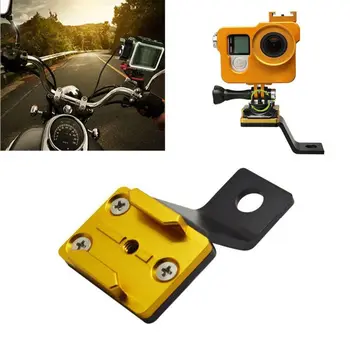 

High quality aluminum alloy Motorcycle Rearview Mirror Bracket Mount for Gopro Hero/SJCAM Camera