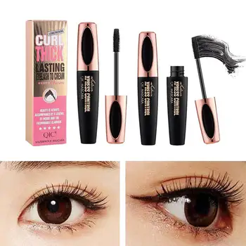 

New Black 4D Silk Fiber False Lash Mascara Waterproof Volume Extension Eyelash H5M4