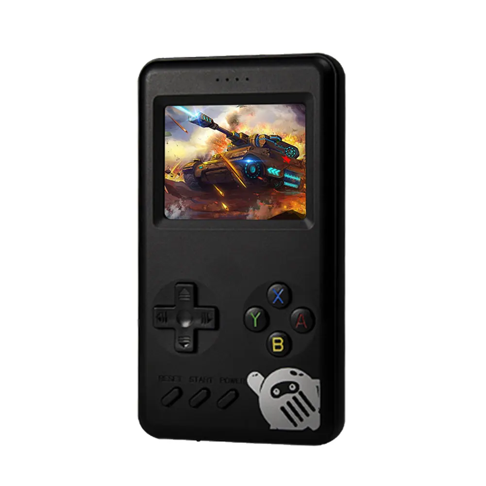 Powkiddy Pocket Game Console Mini Retro Handheld 10000Mah 8-Bit Nostalgic Fc Power Bank Built-In 500 Game Tv Video Players 