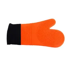 Thickened High Temperature Insulated Silicone Gloves Anti-scalding Microwave Oven Dedicated Baking Gloves