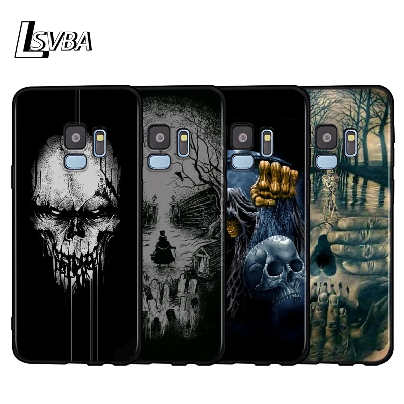 Силиконовый чехол с рисунком черепа для Samsung Galaxy A9 A8 A7 A6 A6S A8S Plus A5 A3 Star 2018 2017 2016 |