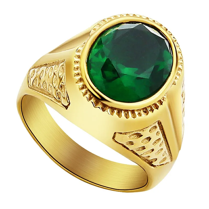 Valily Jewelry Для мужчин простой тигровый глаз кольцо из нержавеющей стали овальные камень группа золотое кольцо для Для женщин Свадебные вечерние ювелирные изделия для Для мужчин
